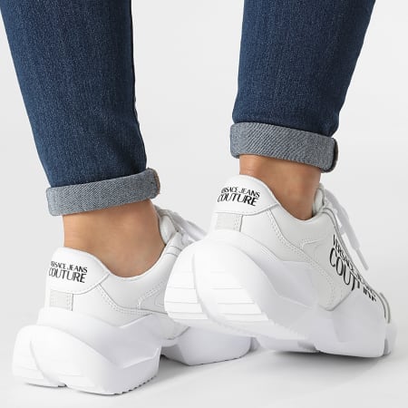 Versace Jeans Couture - Zapatillas Mujer Fondo Gravity 71VA3SU3 Blanco