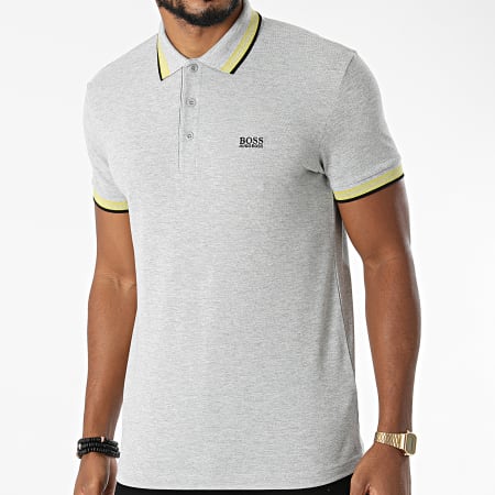 BOSS - Polo Manches Courtes Paddy 50398302 Gris Chiné