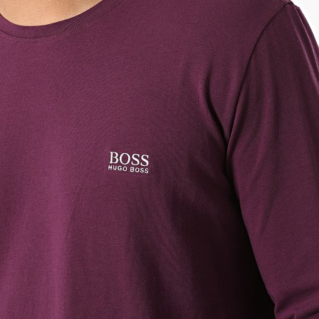BOSS - Camiseta de manga larga 50379006 Heather Navy Blue