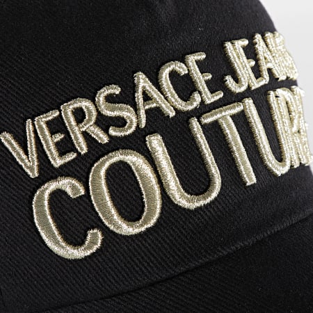 Versace Jeans Couture - Casquette Canvas Basic Noir Doré
