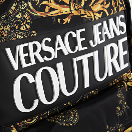 Versace Jeans Couture - Sac A Dos Range Logo Type Noir Renaissance