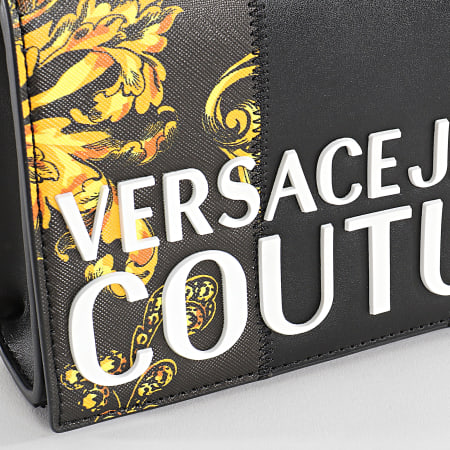 Versace Jeans Couture - Sac A Main Femme Range Stipe Patchwork Noir Renaissance