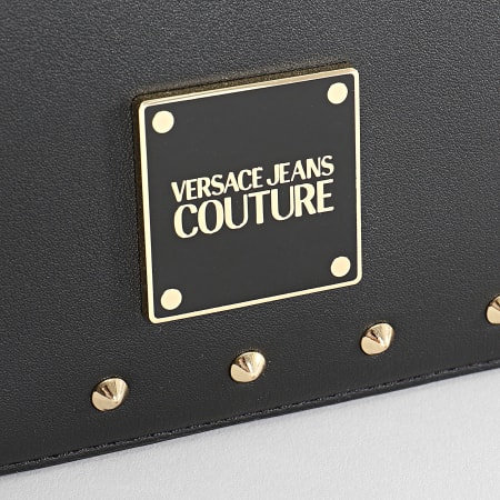 Versace Jeans Couture - Bolso de mano negro Range Studs Revolution para mujer