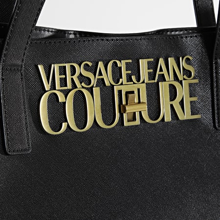 Versace Jeans Couture - Sac A Main Femme Range Logo Lock Noir