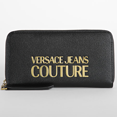 Versace Jeans Couture - Portefeuille Femme Range Logo Lock Noir