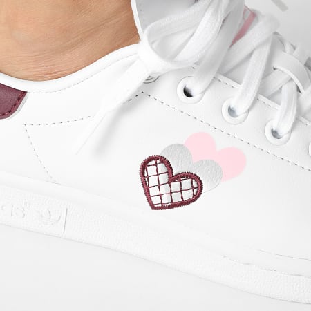 adidas - Baskets Femme Stan Smith H03936 Cloud White Victorian Crimson Clear Pink