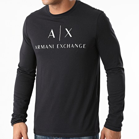 Armani Exchange - Tee Shirt Manches Longues 8NZTCH-Z8H4Z Bleu Marine