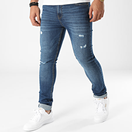 Deeluxe - Skender Jeans skinny in denim blu