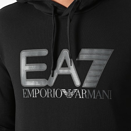 EA7 Emporio Armani - Felpa con cappuccio 6KPM62-PJ05Z Nero