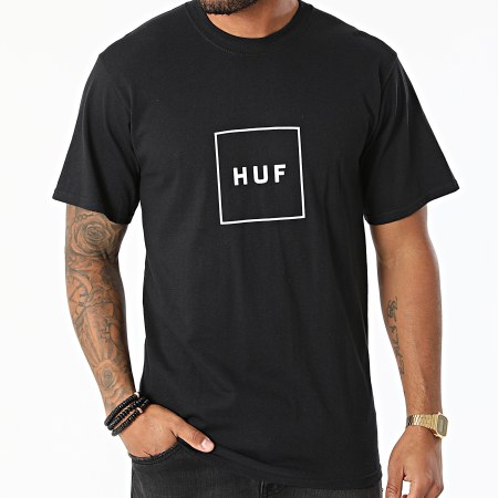 HUF - Tee Shirt Essentials Box Logo Noir