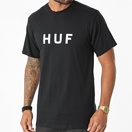 HUF - Maglietta con logo Essentials Nero