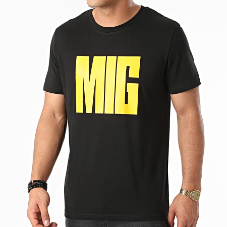 MIG - Camiseta On Y Go Negro Amarillo