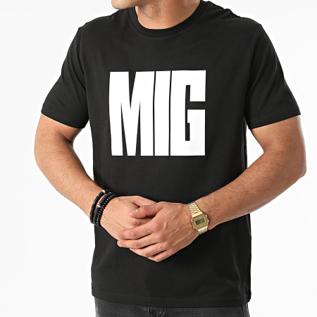 MIG - Tee Shirt On Y Va Noir Blanc
