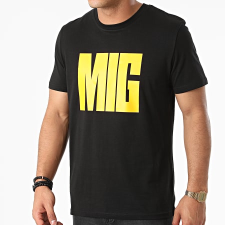 MIG - Camiseta You Know Negra Amarilla