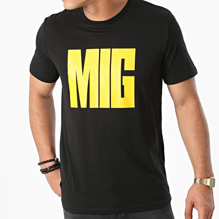 MIG - Tee Shirt Tu Connais Noir Jaune