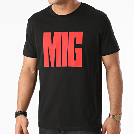MIG - Maglietta nera rossa