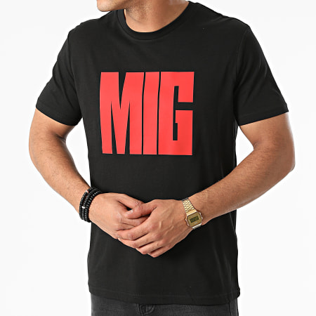 MIG - Camiseta You Know Negra Roja