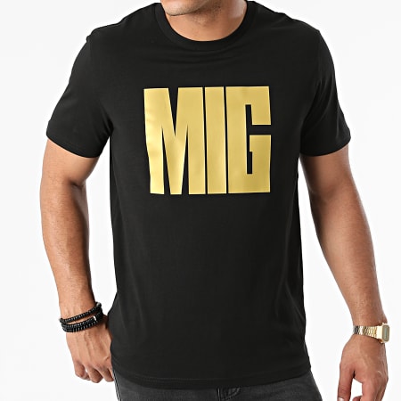 MIG - Tee Shirt Tu Connais Noir Doré