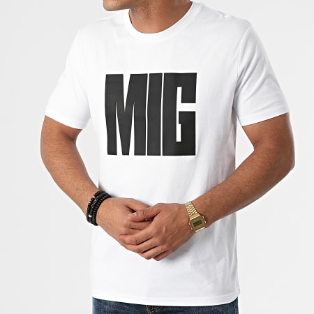 MIG - Maglietta bianca nera