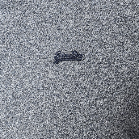 Superdry - Tee Shirt Vintage Ringer M1011183A Bleu Marine Chiné