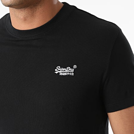Superdry - Tee Shirt Vintage Logo Embroidery M1011245E Noir