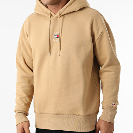 Tommy Jeans - Sweat Capuche Tiny Tommy Circular 1723 Beige