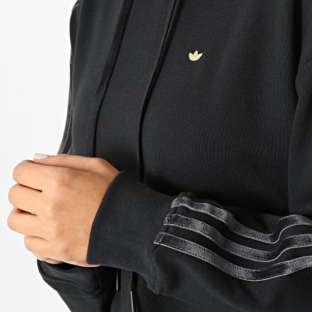 Adidas Originals - Sweat Capuche Femme A Bandes H18039 Noir