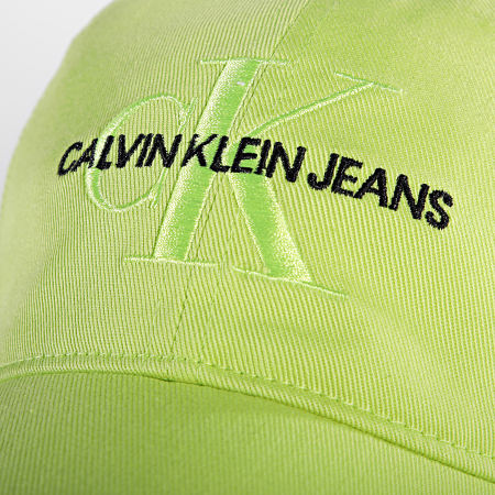 Calvin Klein - Casquette Monogram Cap 5618 Vert Fluo