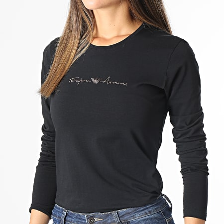 Emporio Armani - Maglietta a maniche lunghe da donna 163229 Nero