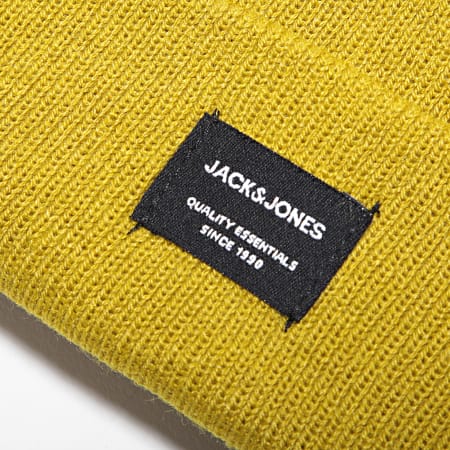 Jack And Jones - Bonnet DNA Jaune Moutarde