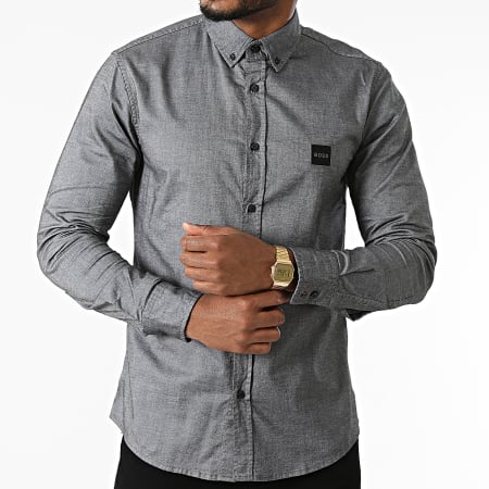 BOSS - Chemise Manches Longues Mabsoot 50462815 Gris Chiné