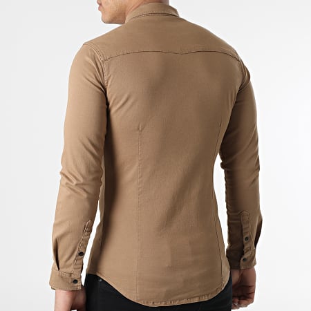 LBO - Chemise Jean Manches Longues 2087 Camel