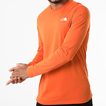 The North Face - Tee Shirt Manches Longues A2TX1 Orange
