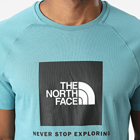 The North Face - Tee Shirt Rag Red Box A3BQO Bleu Clair