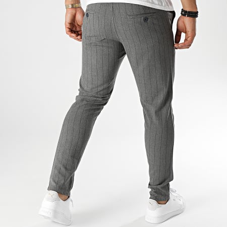 Armita - PAK-436 Pantaloni a righe grigio antracite