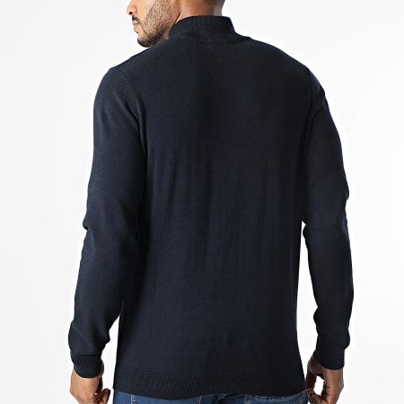Deeluxe - Pull Col Cheminée Daly Bleu Marine