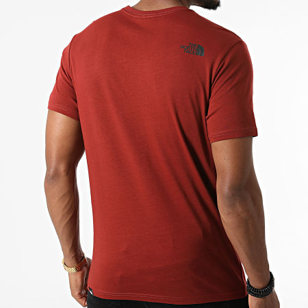 The North Face - Tee Shirt Fine 0CEQ5 Rouge Brique