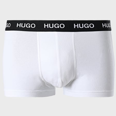 HUGO - Set di 3 boxer 50449351 Nero Bianco Grigio
