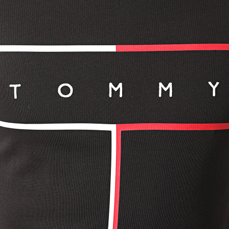 Tommy Hilfiger - Tee Shirt Large RWB Flag 5044 Noir