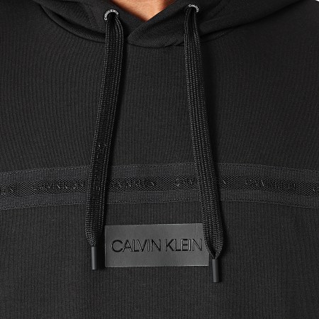 Calvin Klein - Sweat Capuche R-Modern Tape 9043 Noir