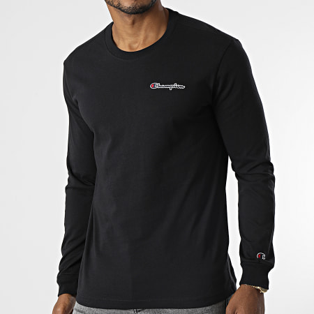 Champion Camiseta de manga larga 216481 Negro Ryses