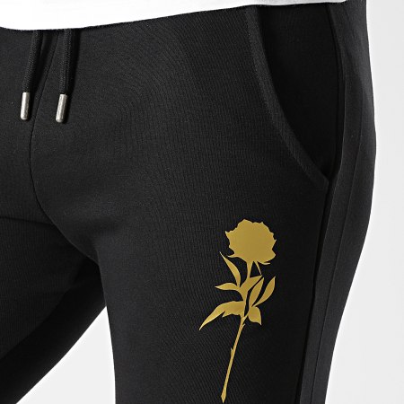 Luxury Lovers - Pantalón jogging rosa negro dorado
