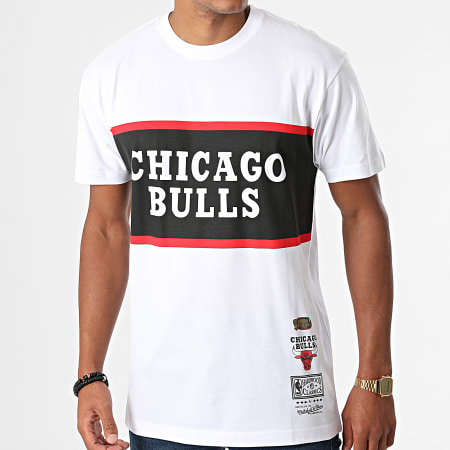 Mitchell and Ness - Tee Shirt Chicago Bulls Block Blanc