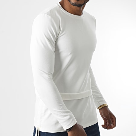 Uniplay - Tee Shirt Manches Longues Oversize UP-T827 Blanc