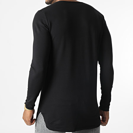 Uniplay - Tee Shirt Oversize Manches Longues UP-T828 Noir