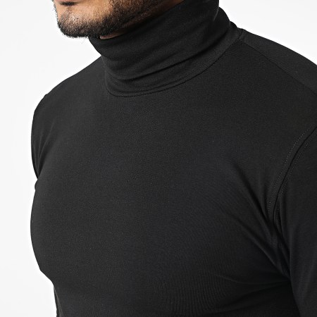 Uniplay - Tee Shirt Manches Longues Col Roulé UY720 Noir
