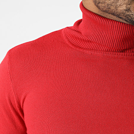Uniplay - Pull Col Roulé CR-08 Rouge