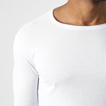 Uniplay - Tee Shirt Oversize Manches Longues KXT-3409 Blanc