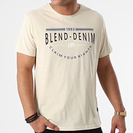 Blend - Tee Shirt 20712780 Beige