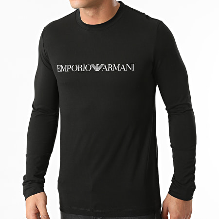 Emporio Armani - Maglietta a maniche lunghe 8N1TN8-1JPZZ Nero